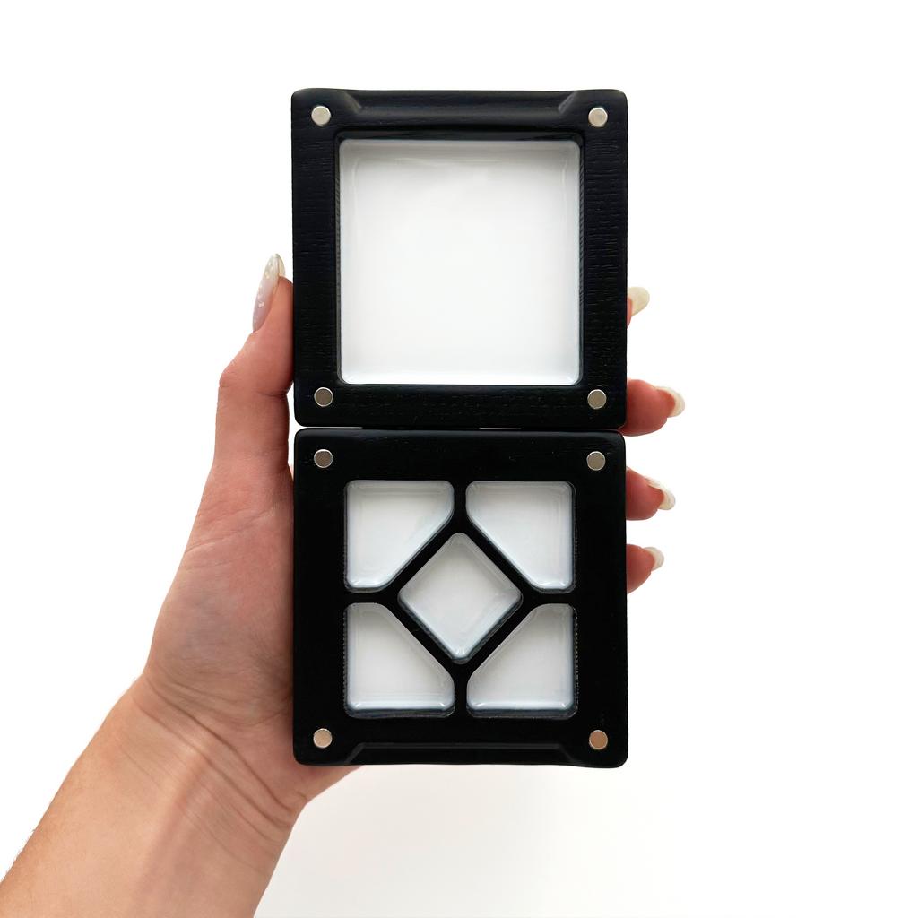 ПАЛИТРА ЧЕРНАЯ 5 ЯЧЕЕК MINI,  дуб/ясень