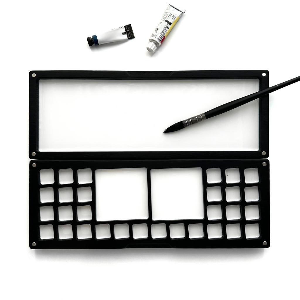 ПАЛИТРА ЧЕРНАЯ 30 ЯЧЕЕК,  дуб/ясень