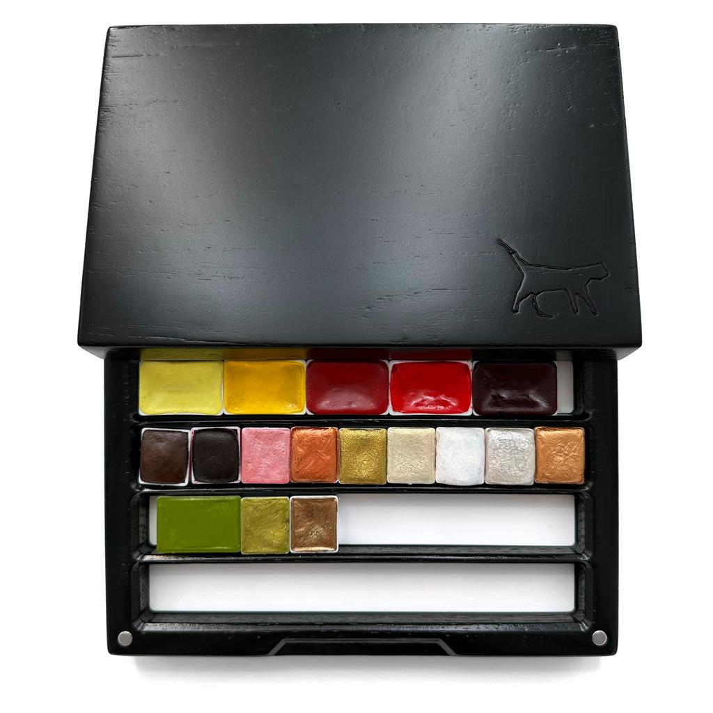 U36 ПЕНАЛ ЧЕРНЫЙ УНИВЕРСАЛЬНЫЙ С МЕТАЛЛОМ (S), дуб\ясень