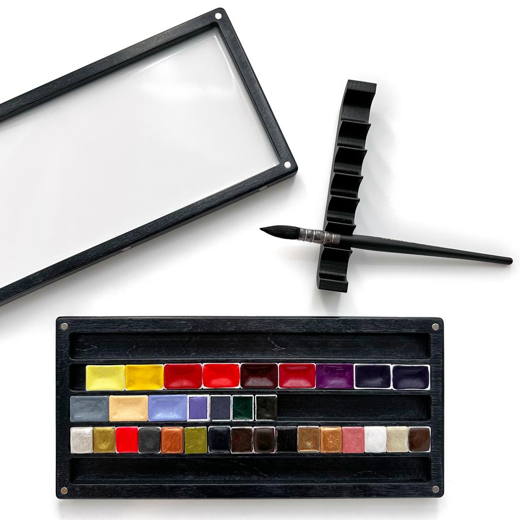 Универсальный темно-серый пенал U80-F  фанера