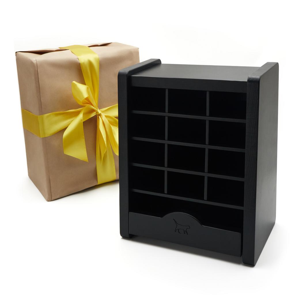 ОРГАНАЙЗЕР РАЗМЕР (S) ЧЕРНЫЙ ДЛЯ МАРКЕРОВ И КАРАНДАШЕЙ,  дуб/ясень