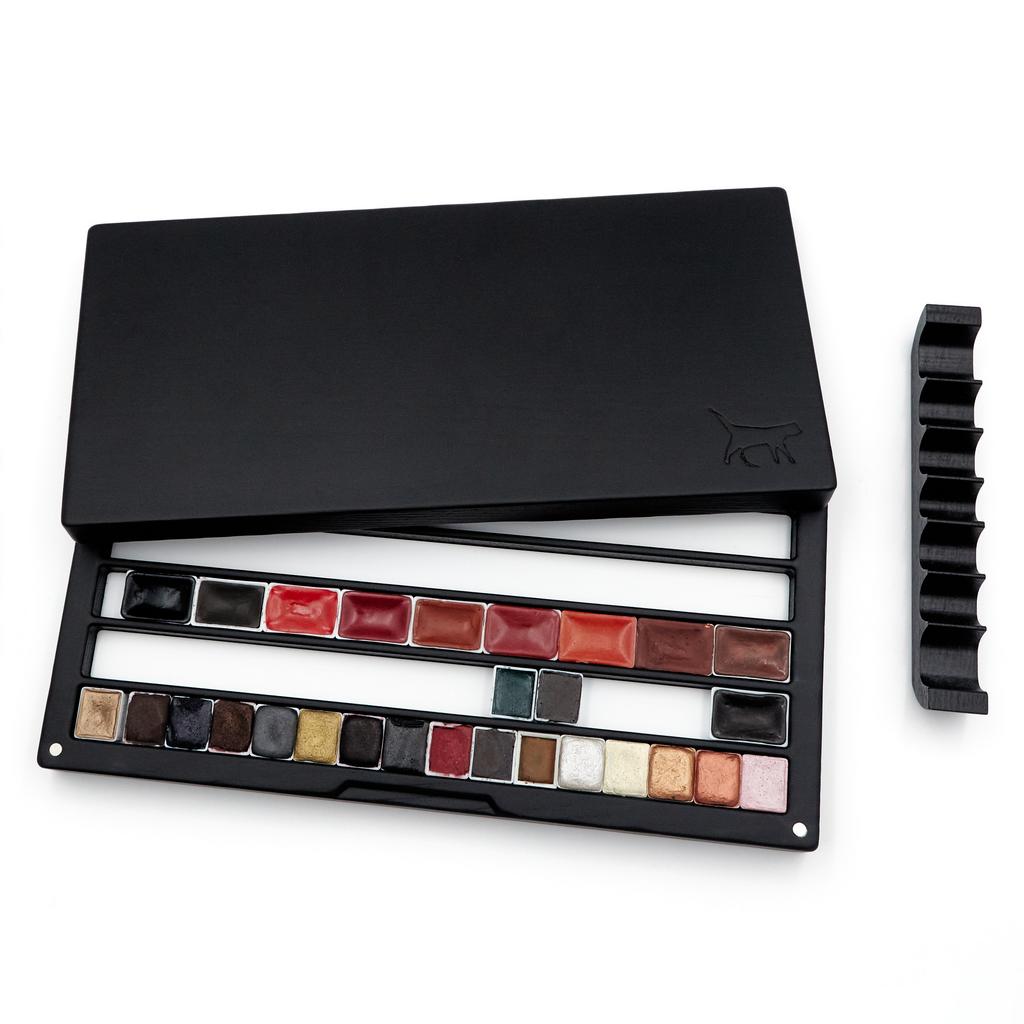 U80 ПЕНАЛ ЧЕРНЫЙ УНИВЕРСАЛЬНЫЙ С МЕТАЛЛОМ (L), дуб/ясень