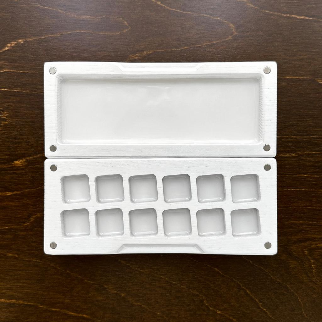 ПАЛИТРА  БЕЛАЯ 12 ЯЧЕЕК ,  дуб/ясень