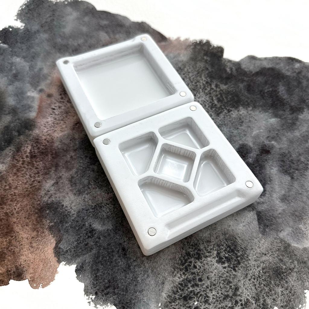 ПАЛИТРА БЕЛАЯ  5 ЯЧЕЕК MINI,  дуб/ясень