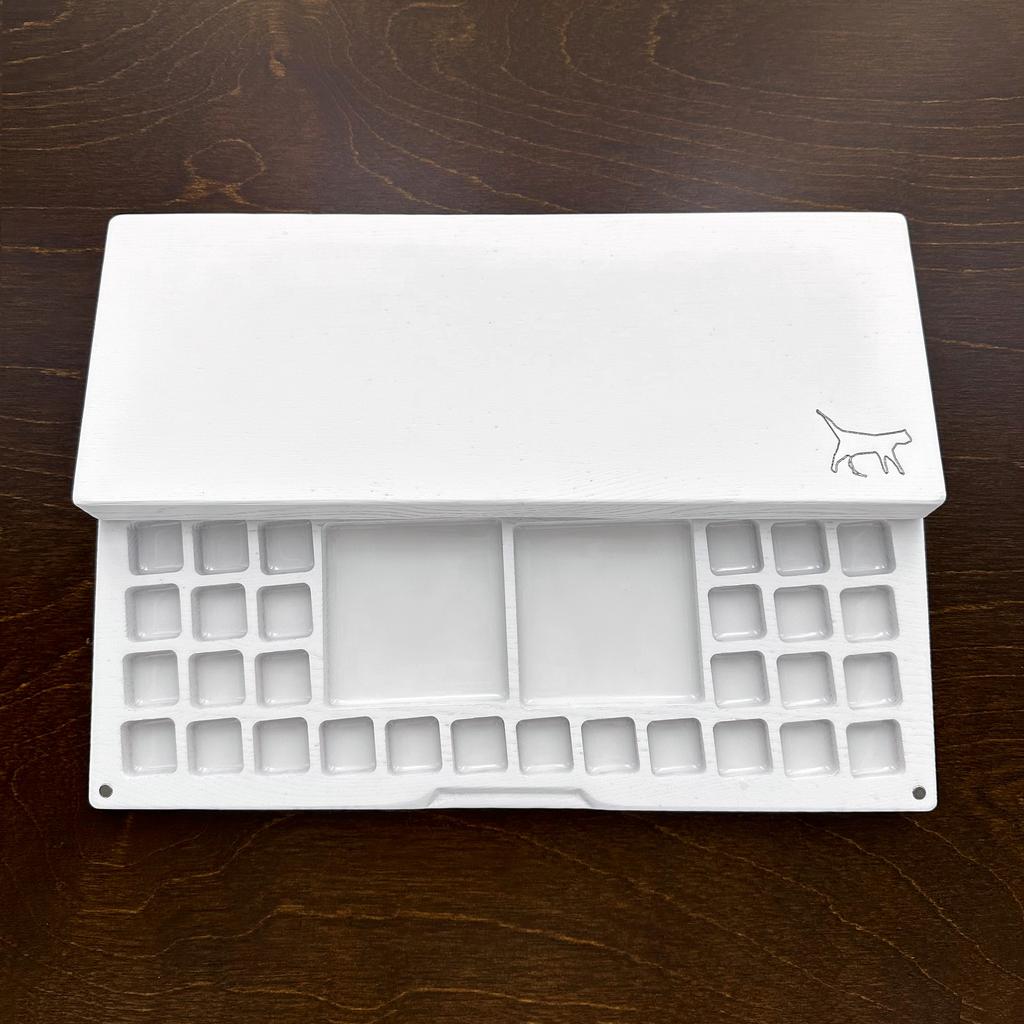 ПАЛИТРА БЕЛАЯ  30 ЯЧЕЕК,  дуб/ясень