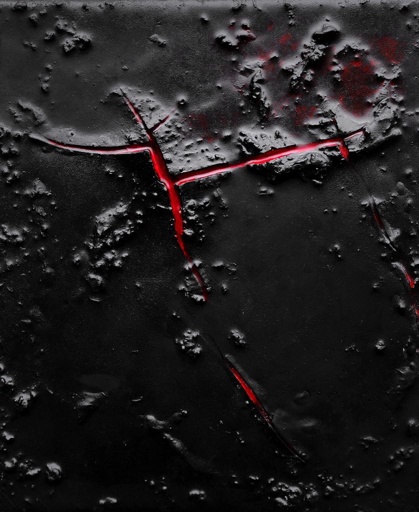 •   Открытая рана  / MONOCHROME SERIES. 24х30 см. холст/mix.