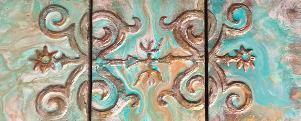 Из серии "Чеченские узоры" (триптих)