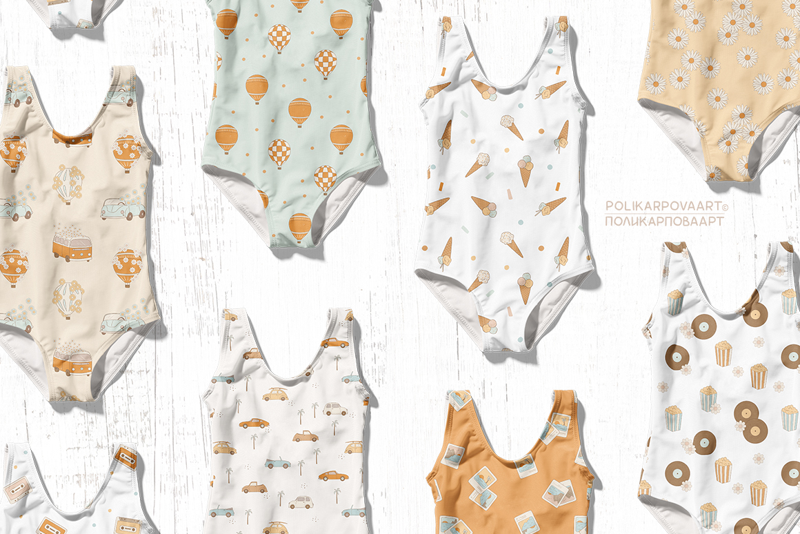 Коллекция "Счастливая жизнь" - графические иллюстрации и паттерны