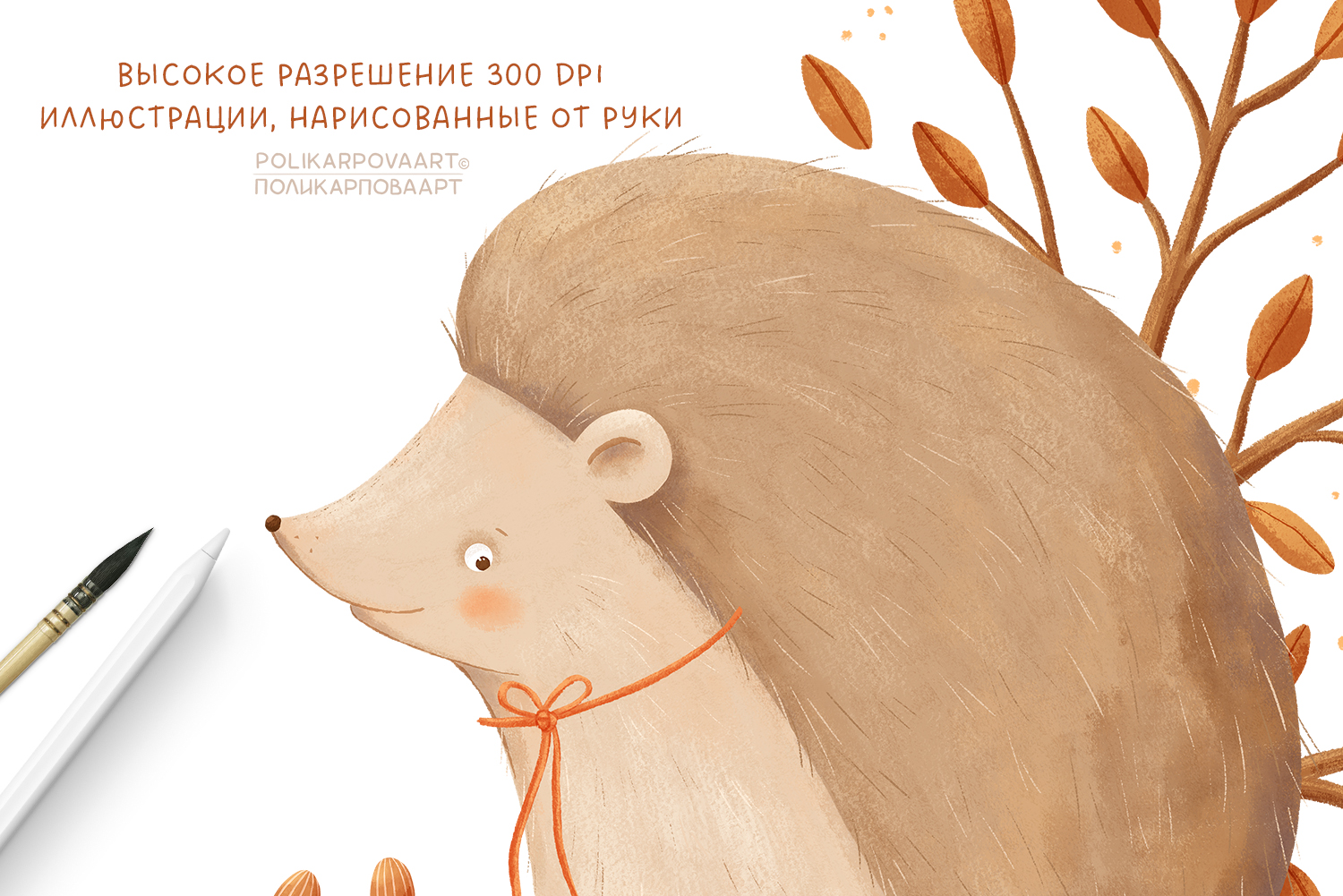 Коллекция "Уютная Осень" - графические иллюстрации, композиции и бесшовные паттерны