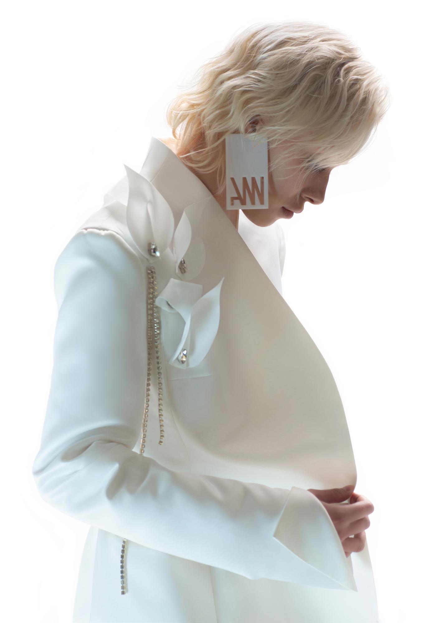 Жакет приталенный с объёмными боками ( заказ)