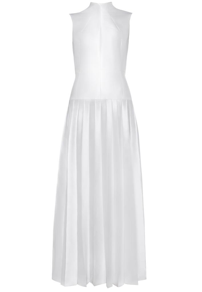 Платье на кокетке с юбкой-плиссе