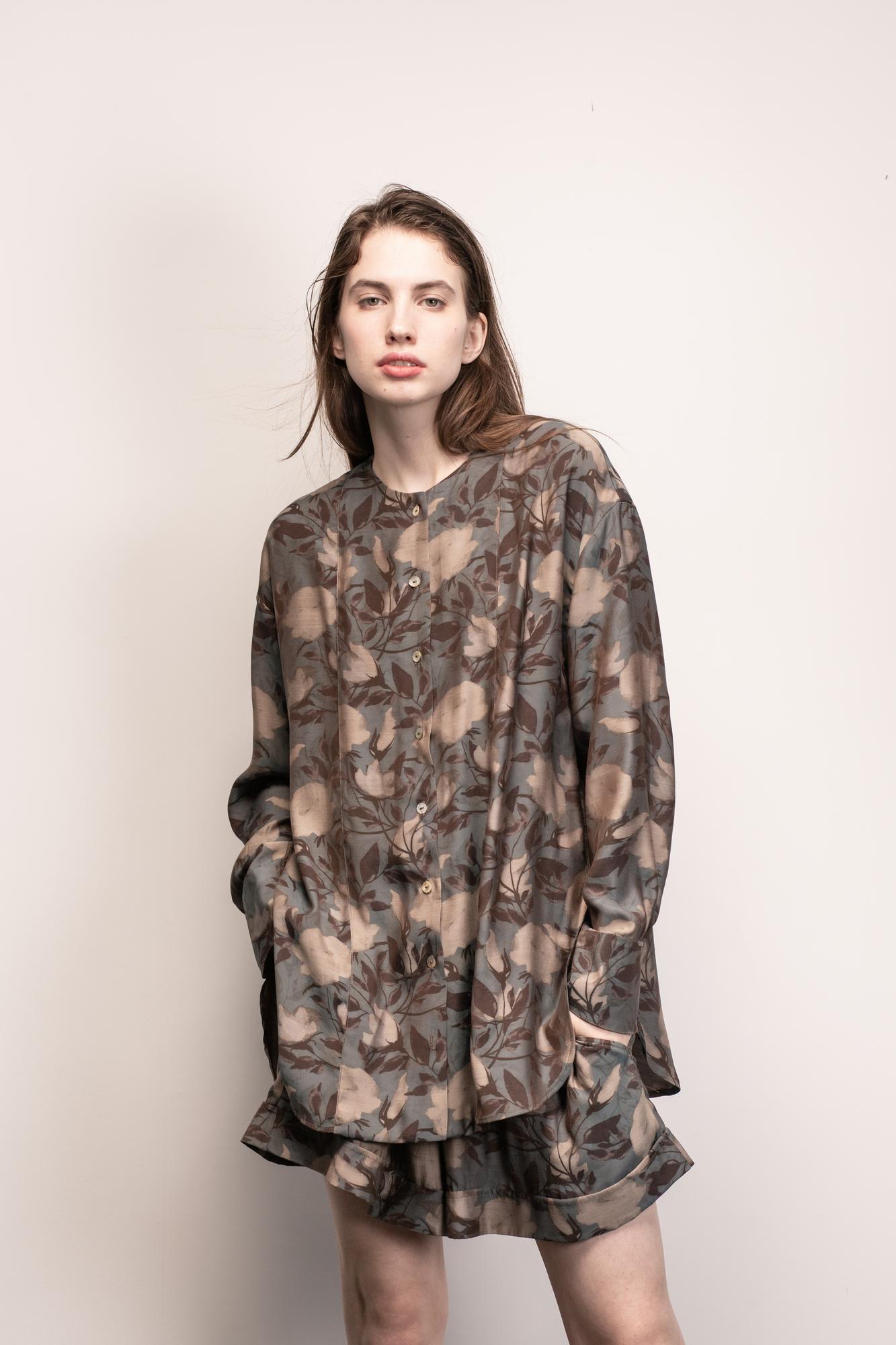 Рубашка цветы