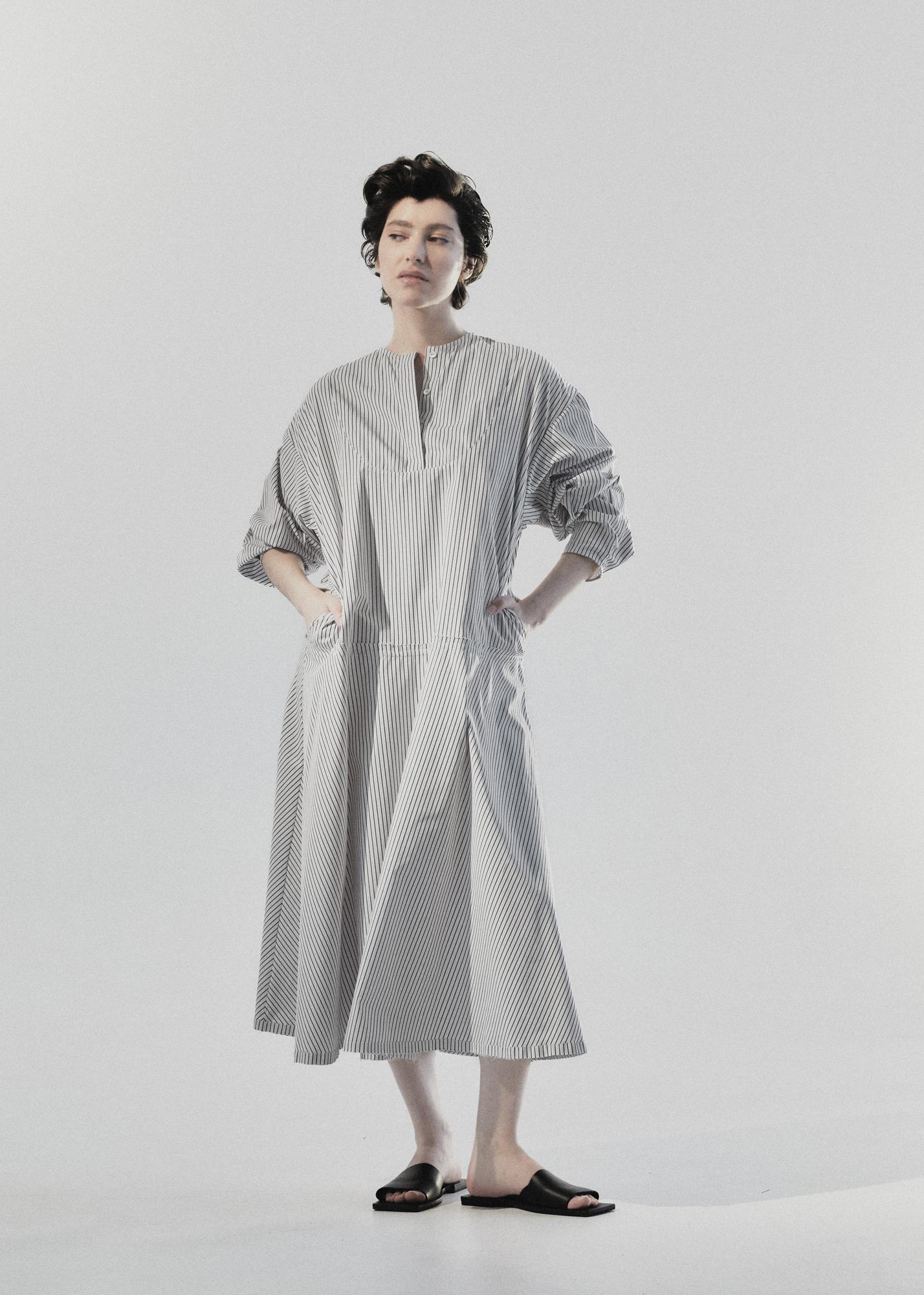 Платье "Манишка" полоска