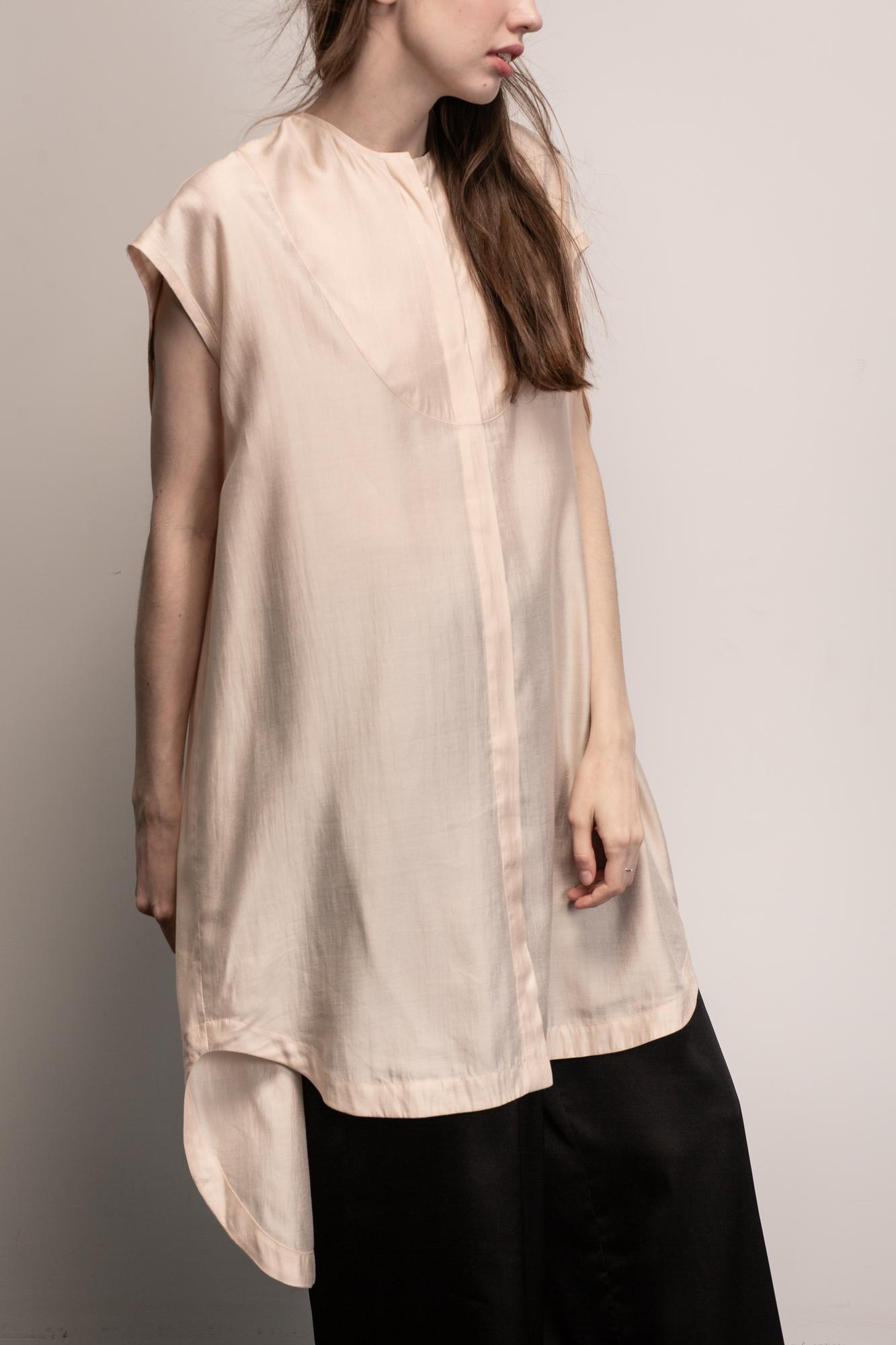 Рубашка "Манишка" без рукава