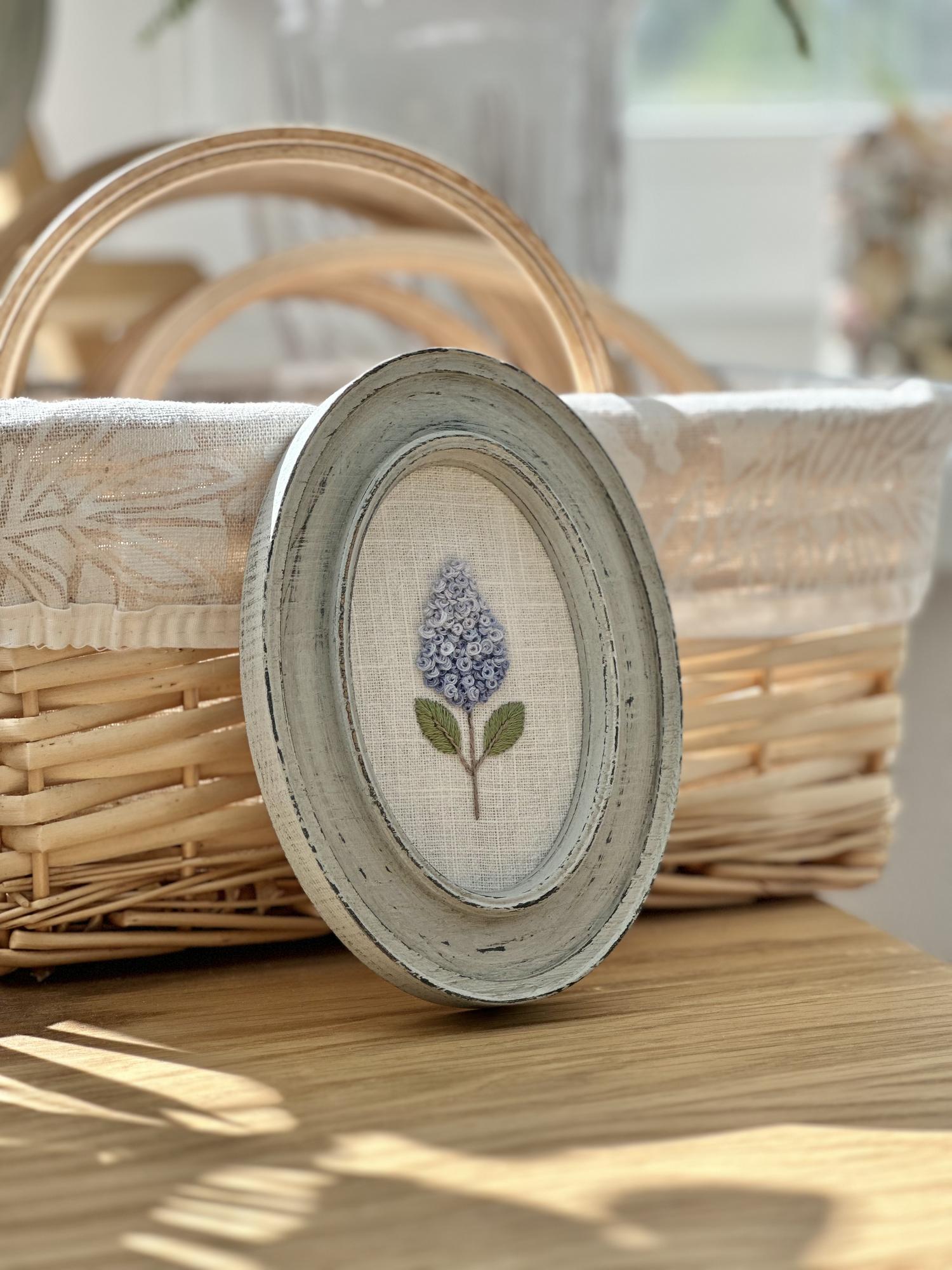 Бесплатная схема для вышивки "Сирень" + видеоурок. Уровень сложности: низкий