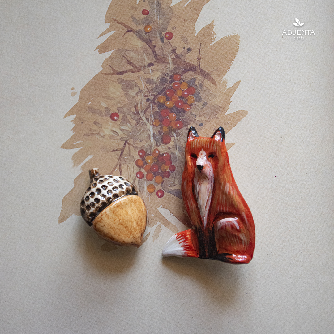 Брошь "Маленький желудь"