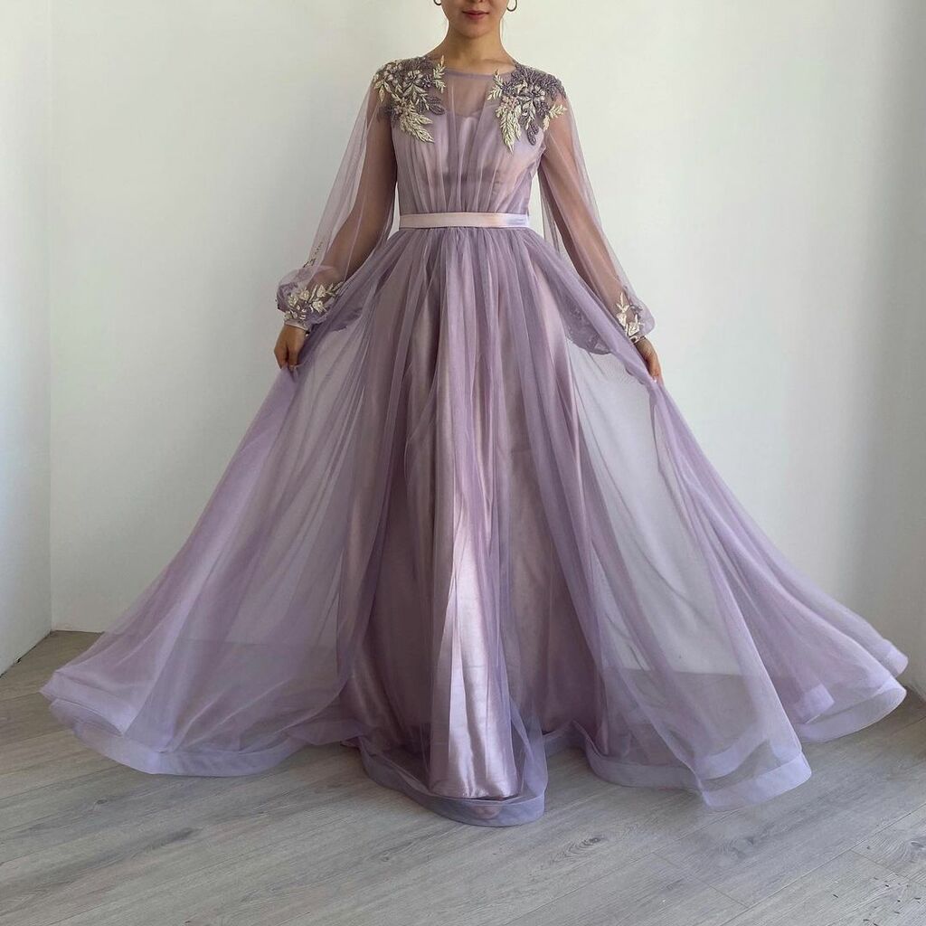 Фатиновое платье "Версавия"  в цвете Лаванда