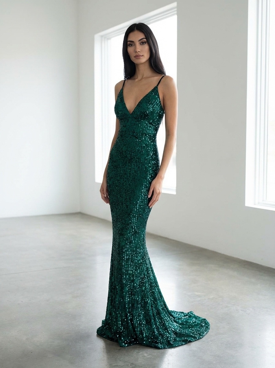 Вечернее платье "Ким" изумруд