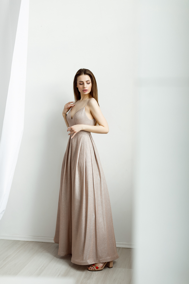 Вечернее платье "Кама" бронза