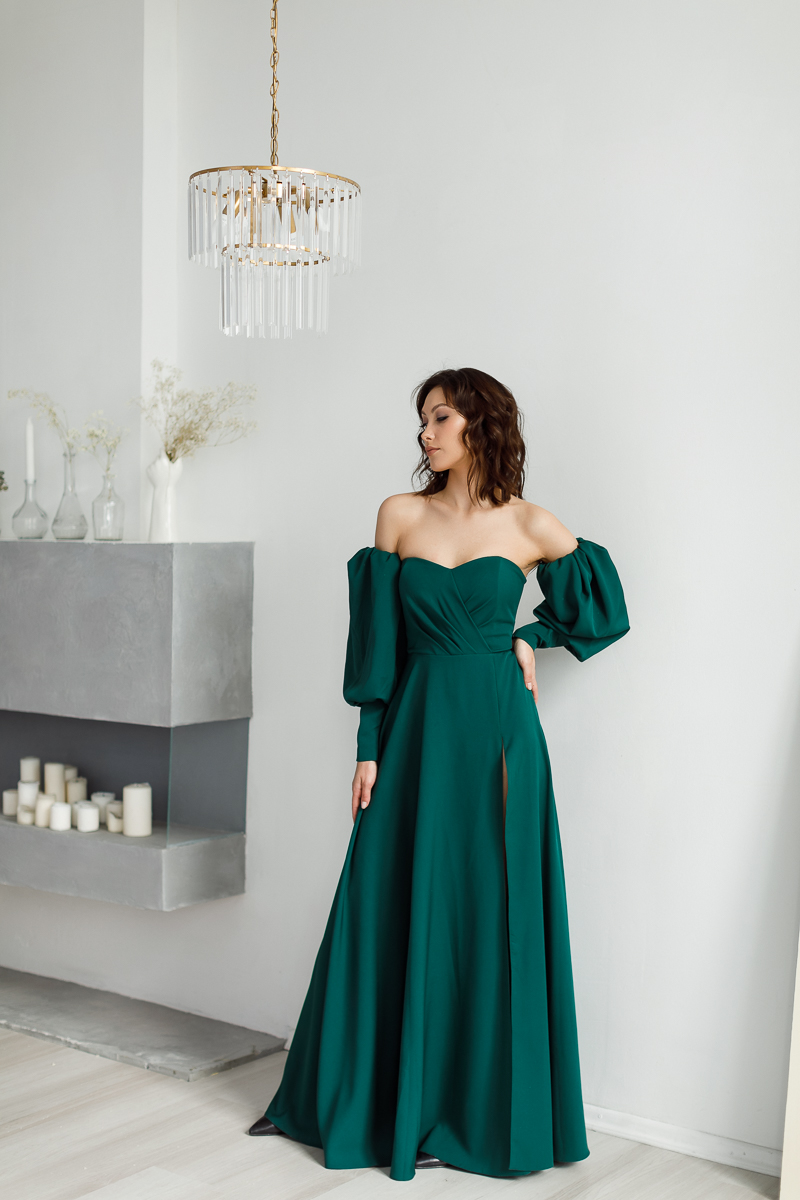Вечернее платье макси "Беатриче" grean