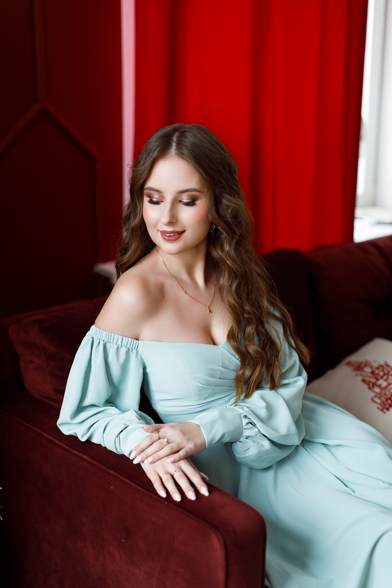 Вечернее платье "Эсмеральда" селадон