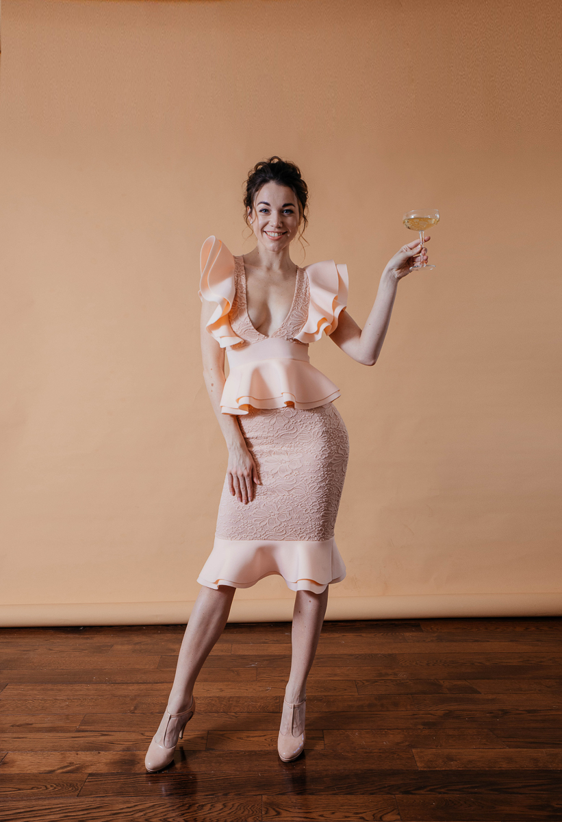 Платье "Карла" персик