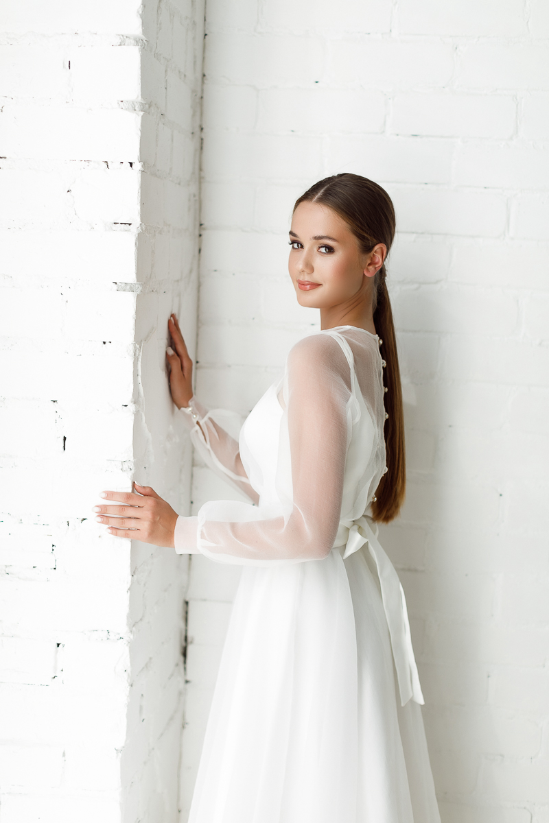 Свадебное платье миди "Полина"