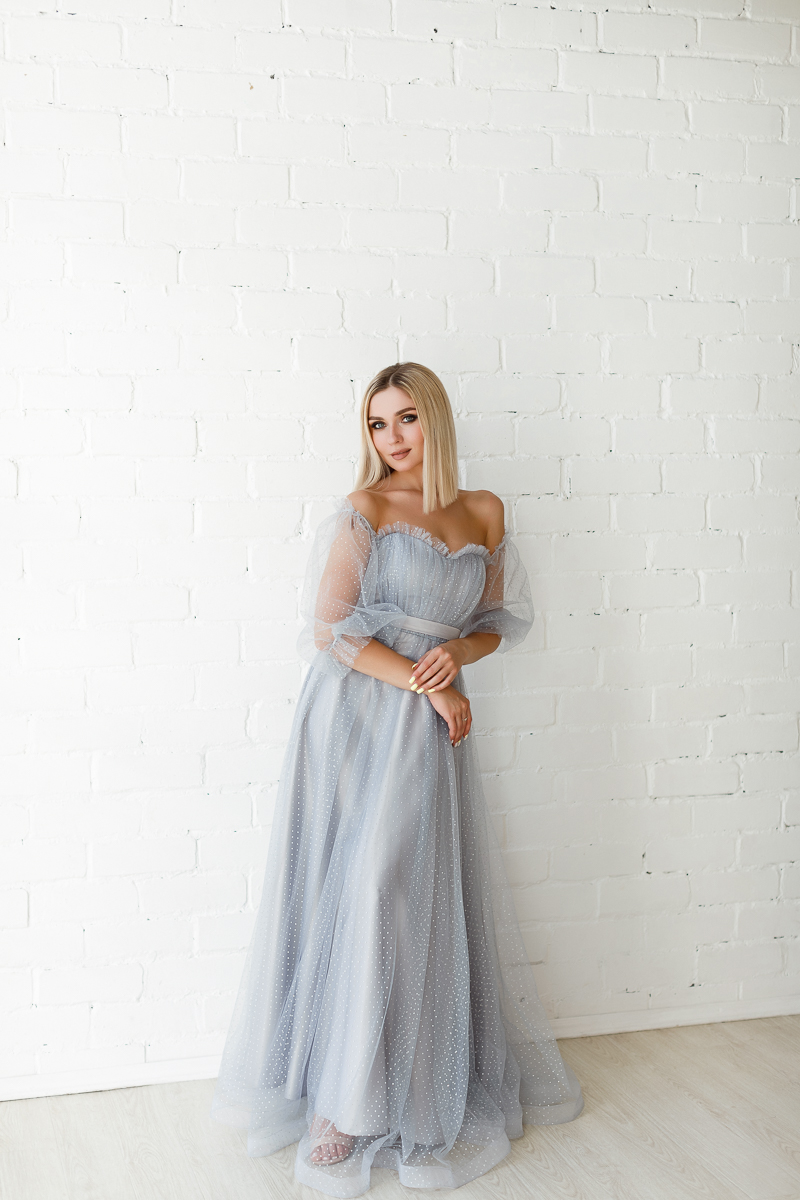 Вечернее платье "Перис" silver