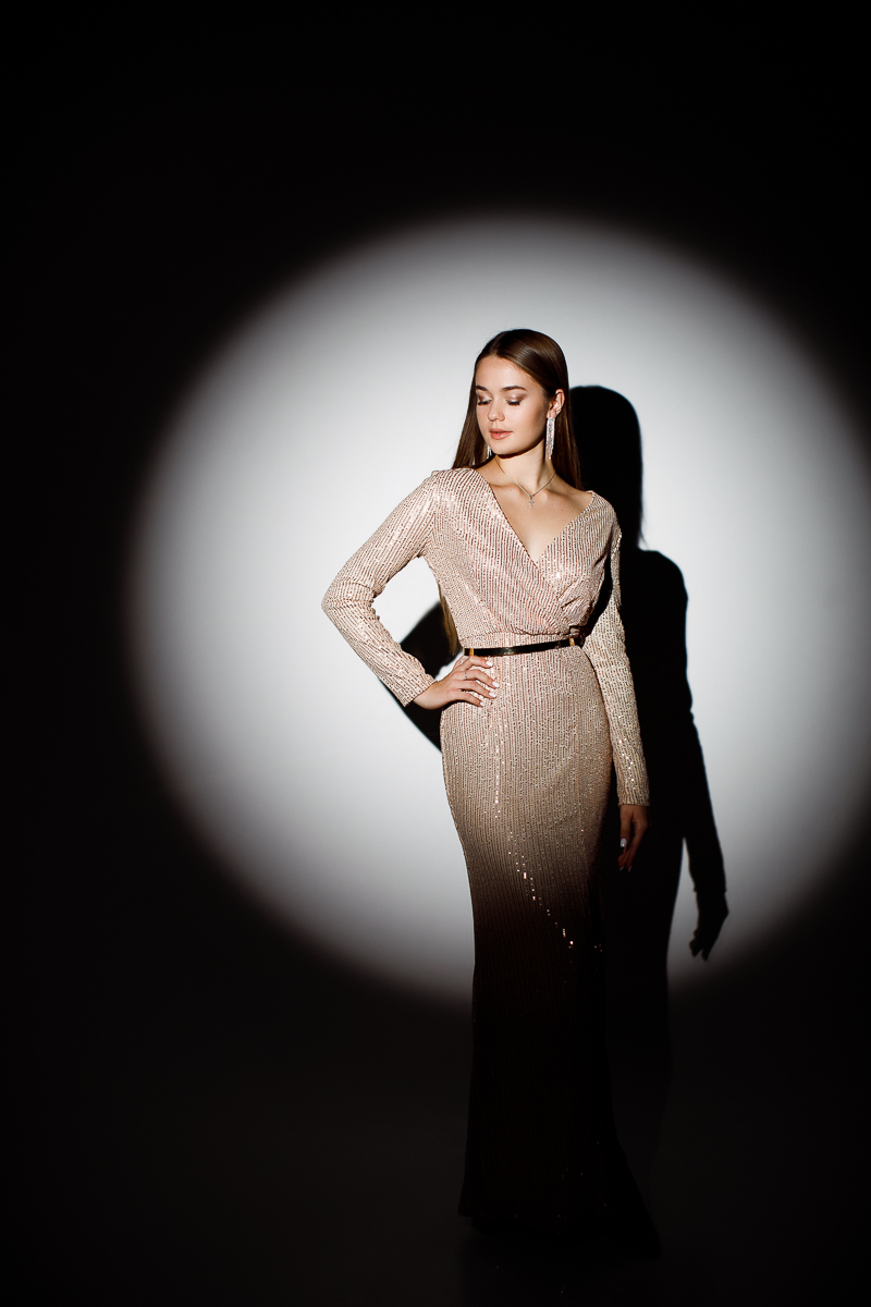 Вечернее платье "Хума" gold