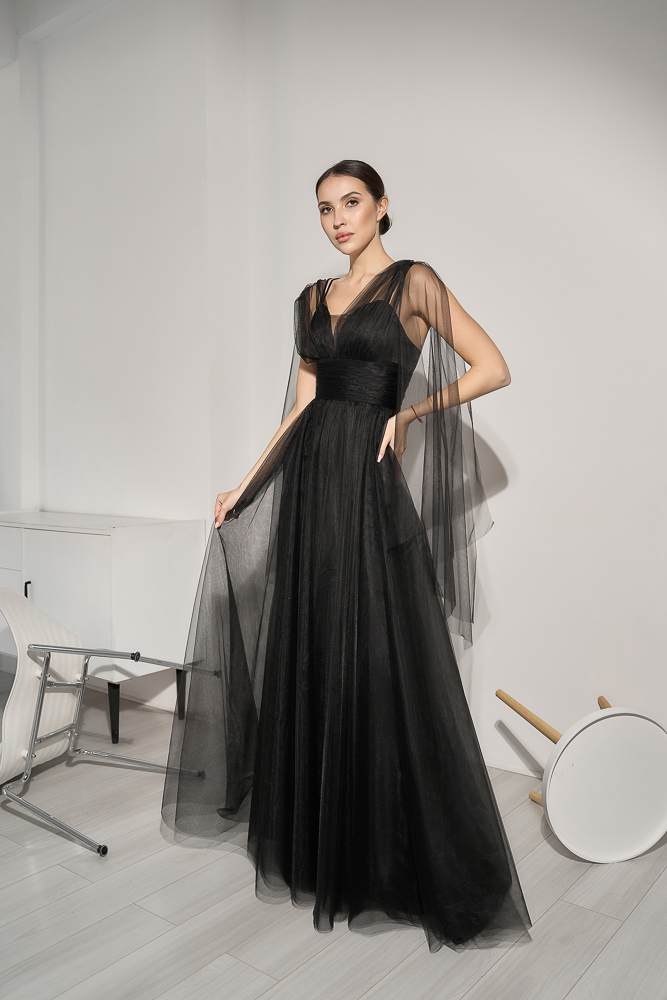 Вечернее платье "Латте" black