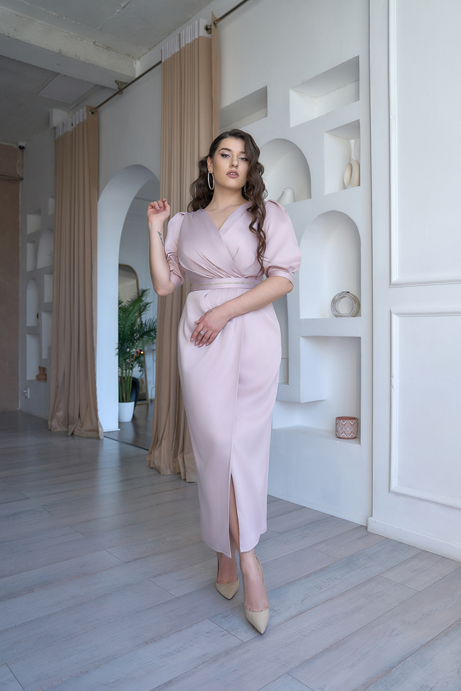 Платье  "Дария" в цвете пудра