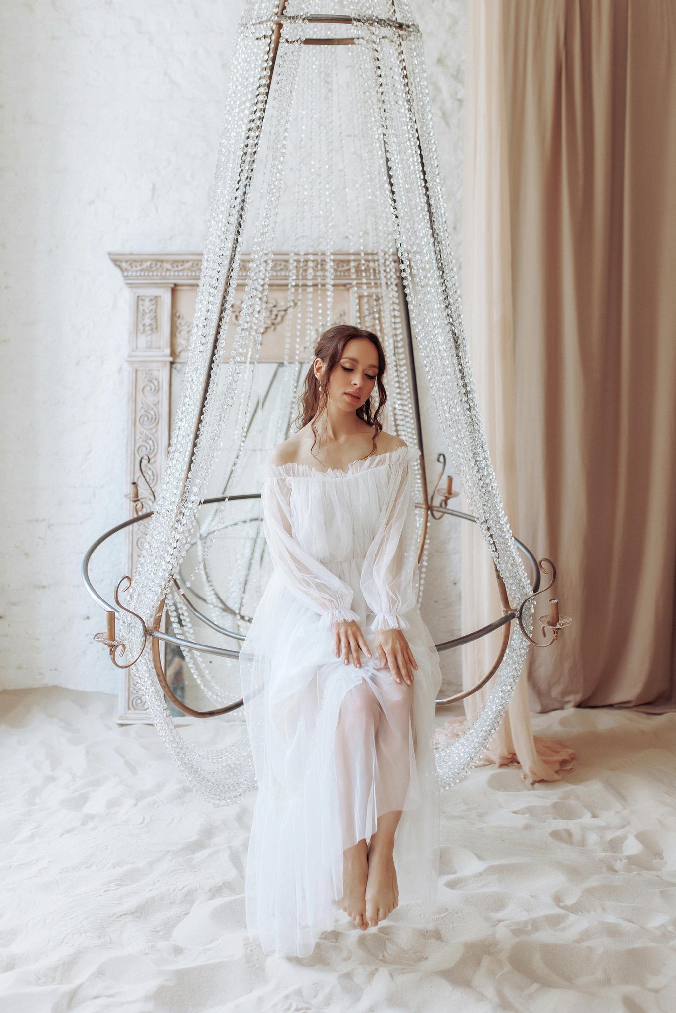 Фатиновое платье "Виолетта" white