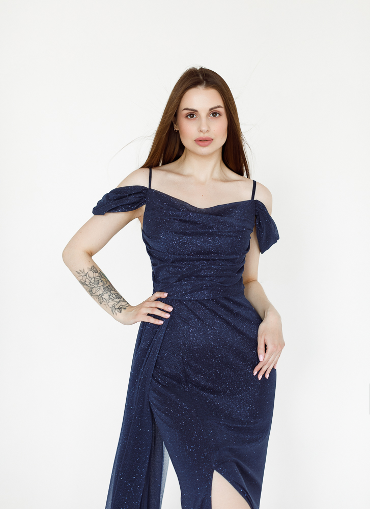 Вечернее платье "Силена" тёмная ночь
