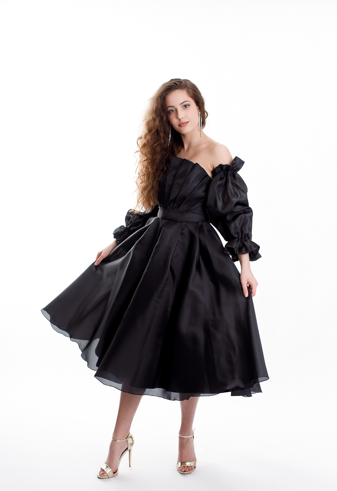 Вечернее платье "Челси" миди black