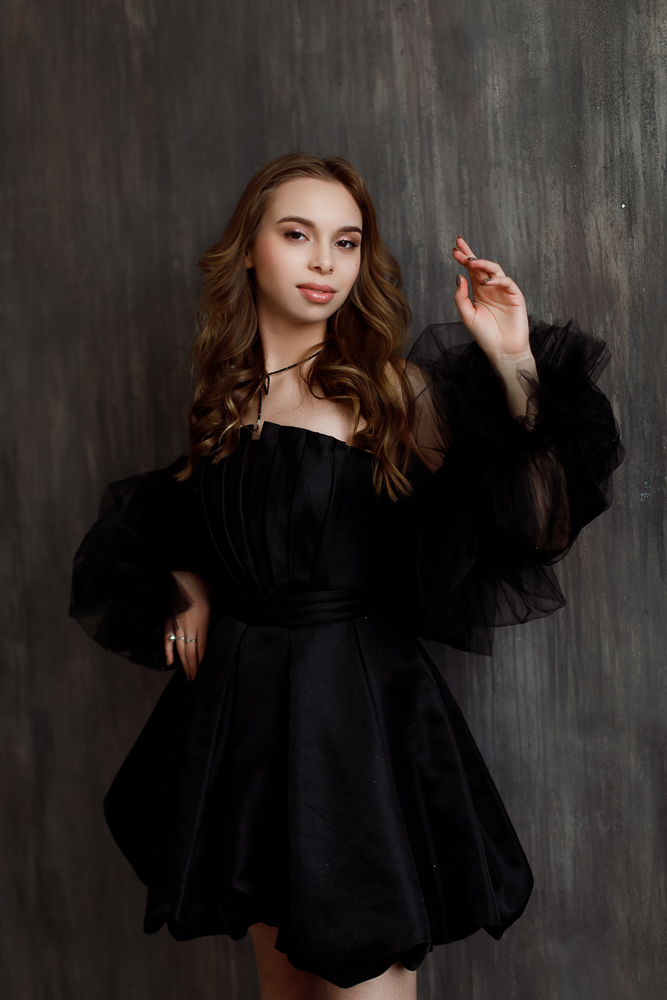 Коктейльное платье мини "Клэр" black