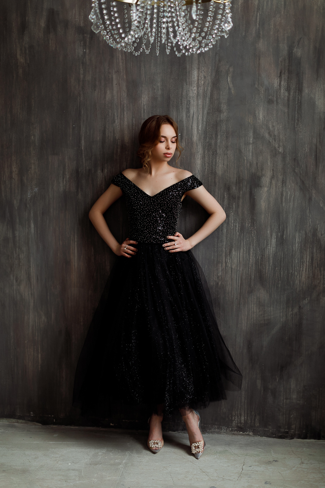 Вечернее платье "Шанти" black