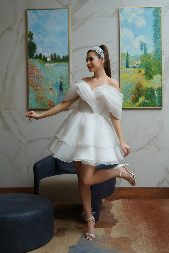 Коктейльное платье мини "Реддисон 2.0 " white