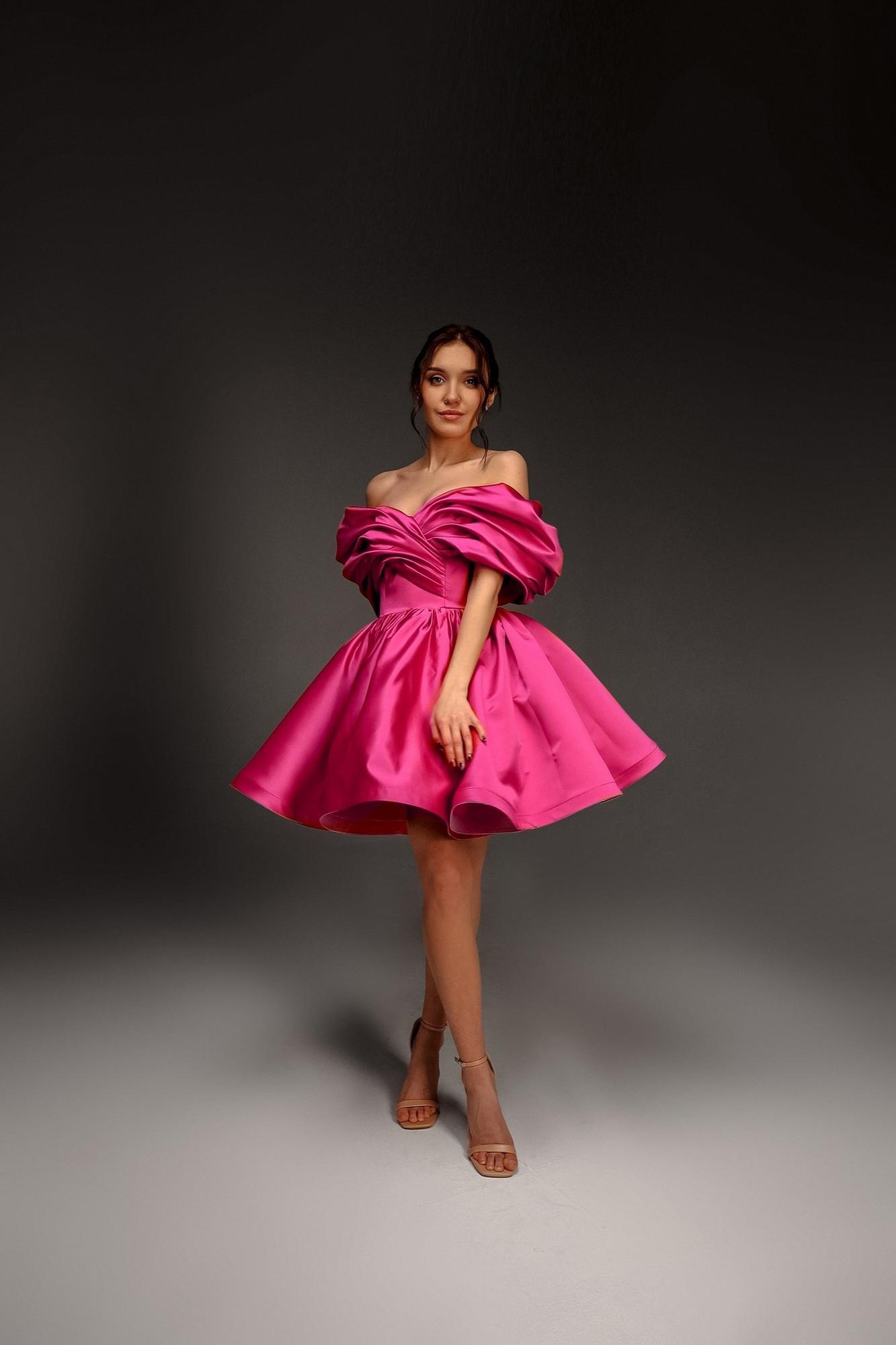 Коктейльное платье мини "Реддисон" фуксия