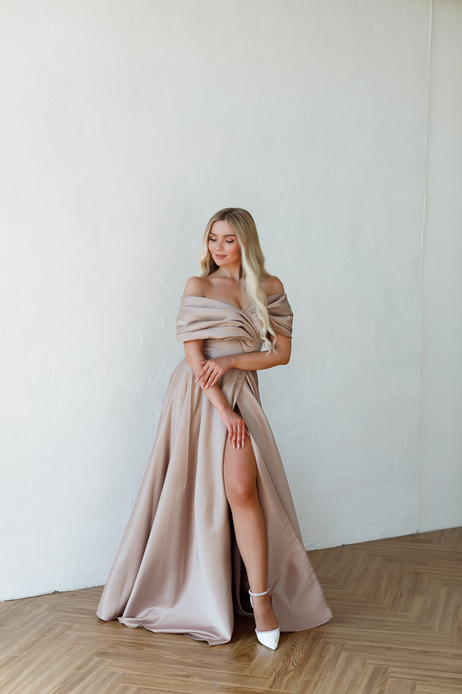 Вечернее платье "Реддисон" беж