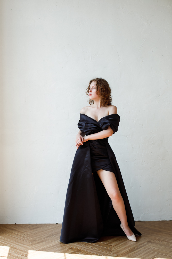 Коктейльное платье мини "Реддисон" black трансформер