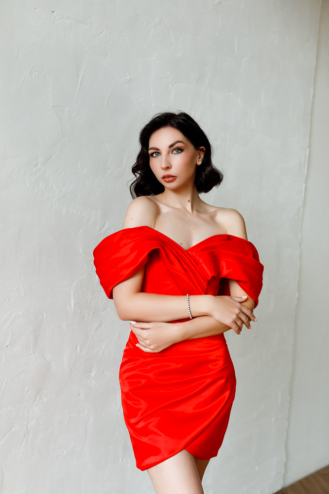 Коктейльное платье мини "Реддисон" красный