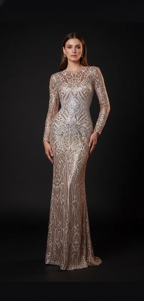 Вечернее платье "Элина" золото