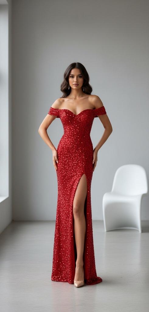 Вечернее платье "Азария" red