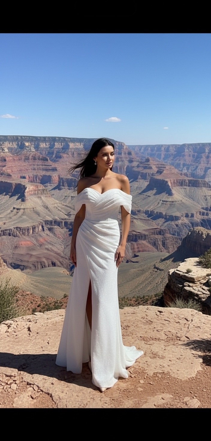 Свадебное платье "Реддисон блеск" рыбка глиттер