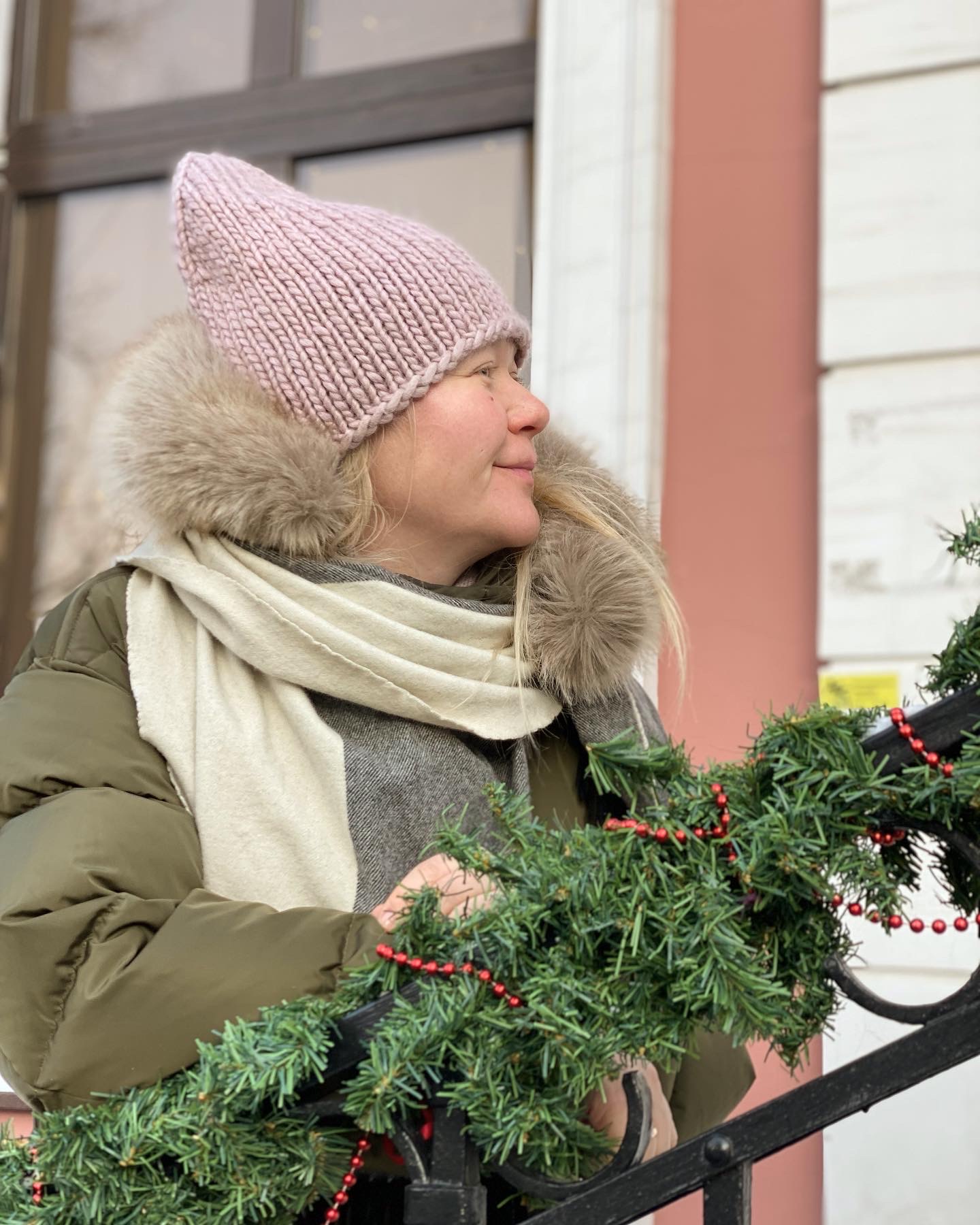 ШАПКА ПУДРОВАЯ ИЗ 100% БЕЙБИ АЛЬПАКИ