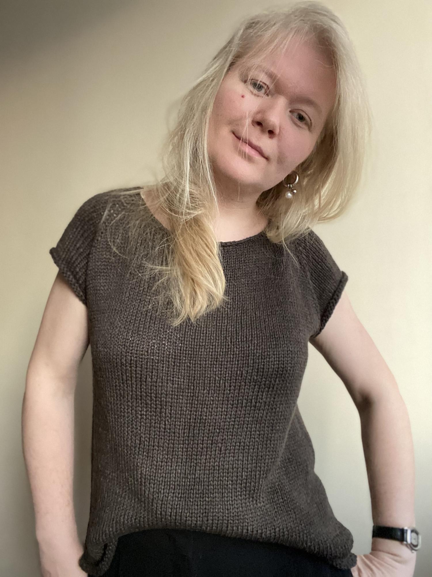 2 в 1 ФУТБОЛКА-ЖИЛЕТ ИЗ ШЕЛКА И ХЛОПКА TERRA