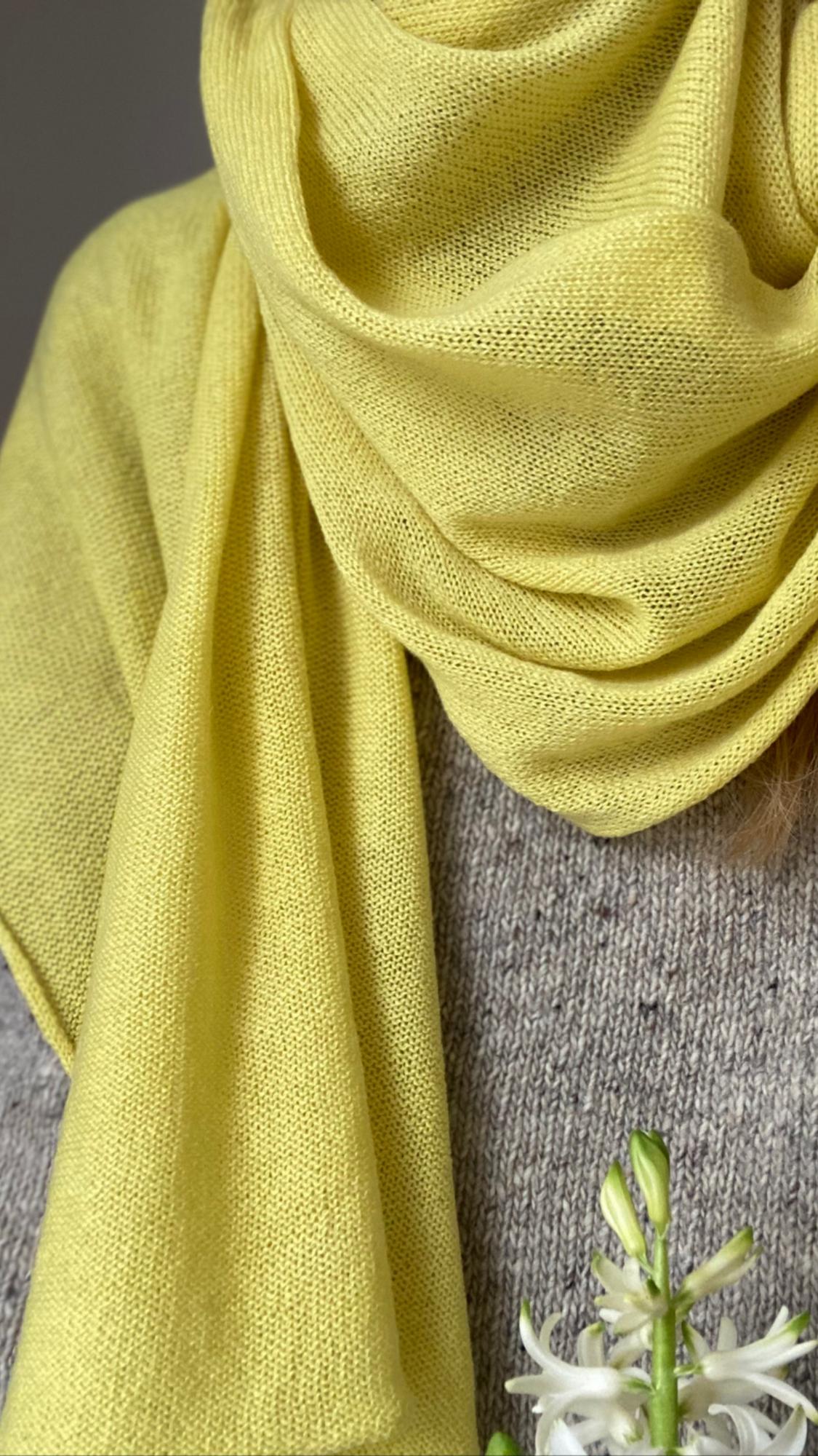 ПАЛАНТИН ИЗ 100% КАШЕМИРА ЦВЕТОЧНАЯ ПЫЛЬЦА