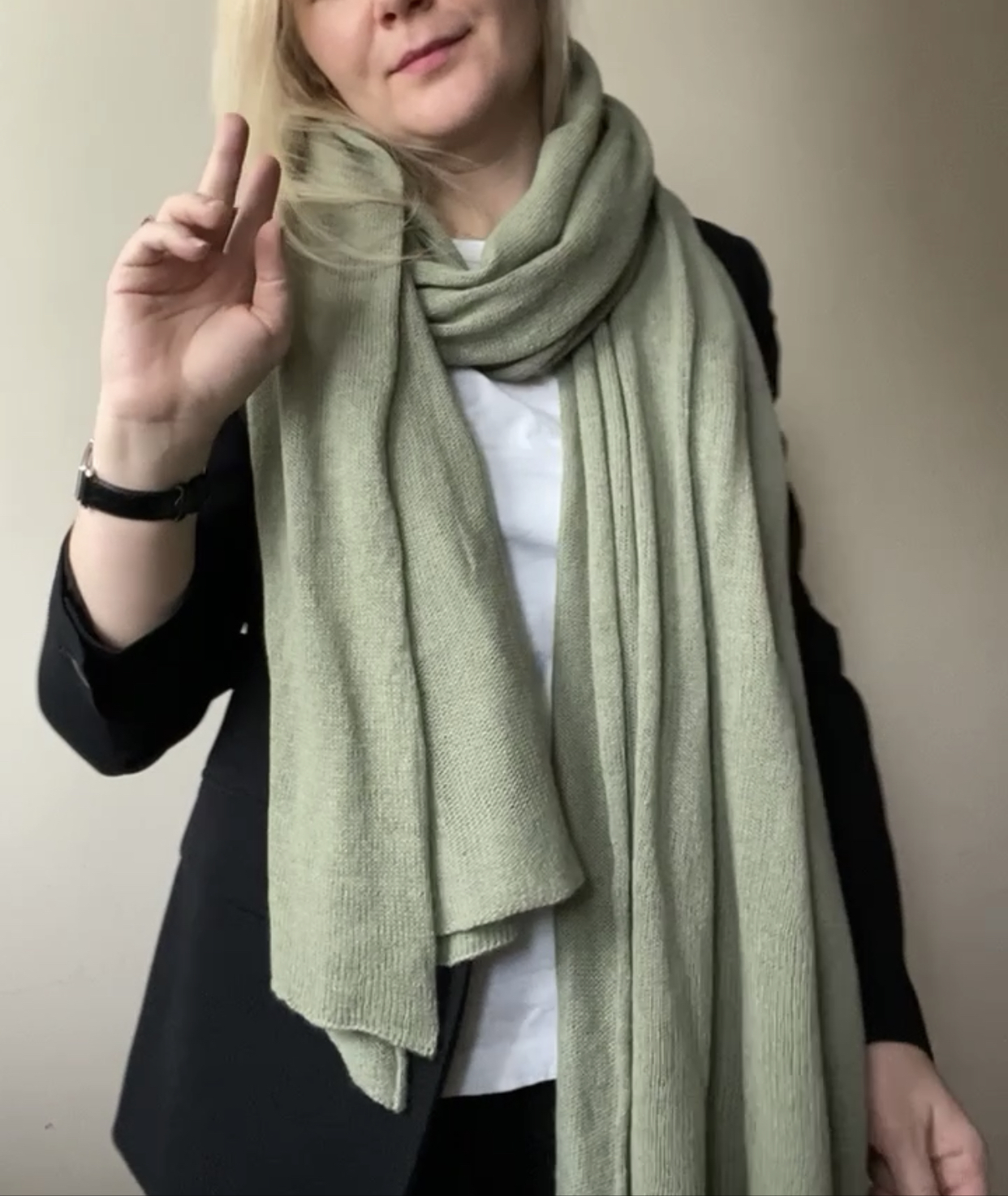 ПАЛАНТИН ИЗ 100% КАШЕМИРА РЕЗЕДА