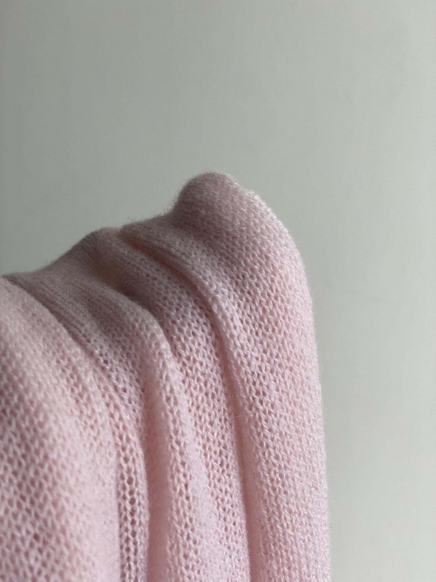 ПАЛАНТИН ИЗ 100% КАШЕМИРА РОЗОВЫЙ БУДУАР