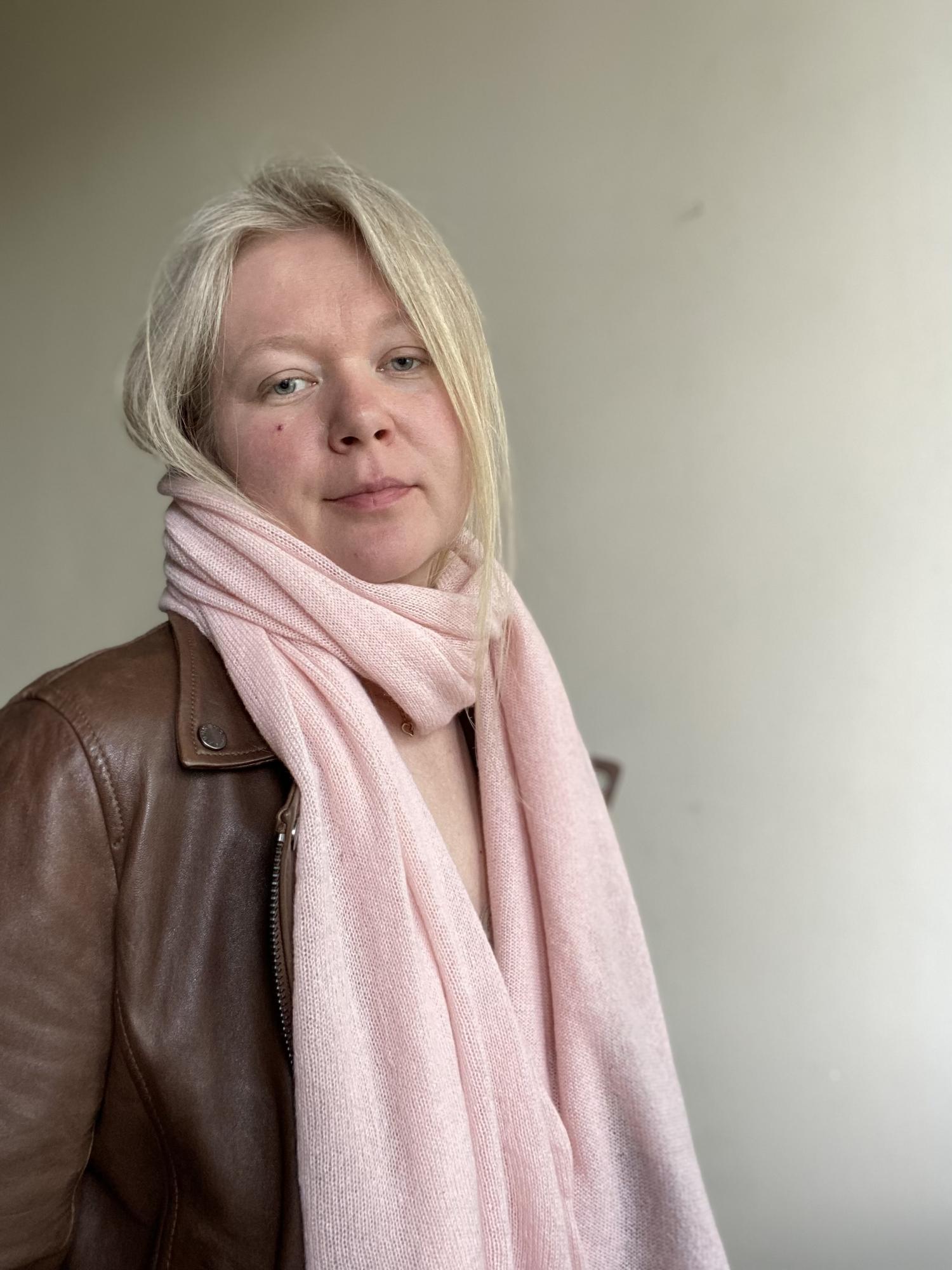 ПАЛАНТИН ИЗ 100% КАШЕМИРА РОЗОВЫЙ БУДУАР